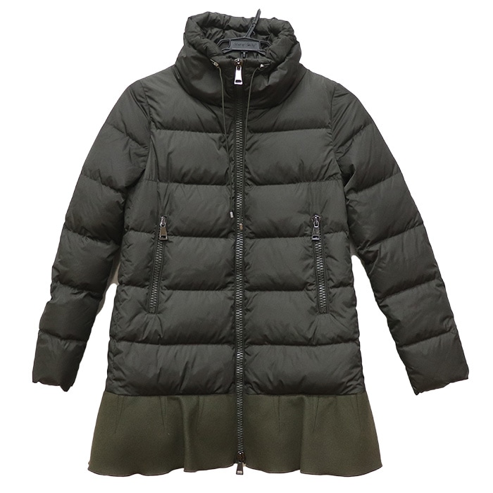 MONCLER モンクレール VIBURNUM ダウンジャケット ダウンコート カーキ オリーブ C20934996380 54155 00 SIZE 00 レディース 中古