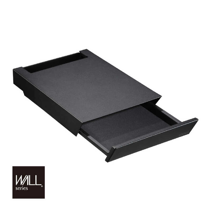 ナカムラ　WALL テレビスタンド V2V3V5対応 収納付きゲーム機棚板 サテンブラック　D05000025