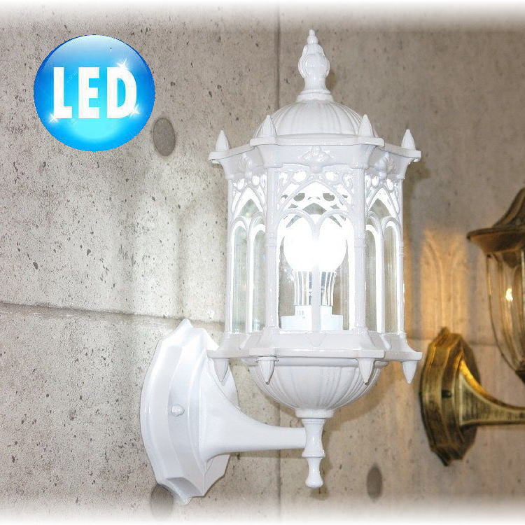 【LED付き！】 新品 アンティーク調 おしゃれなデザイン 門灯 玄関灯 ポーチライト エクステリア 5,914円