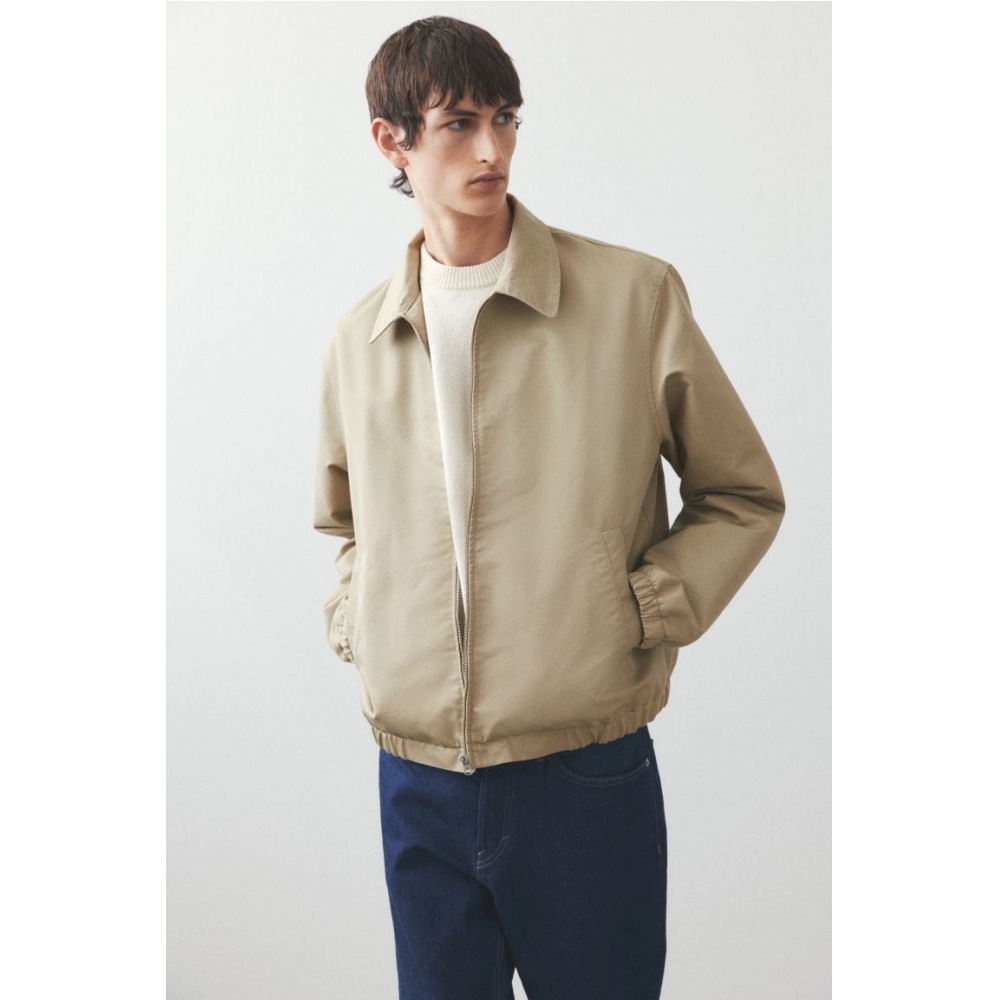 H&M レギュラーフィットデニムジャケットベージュ