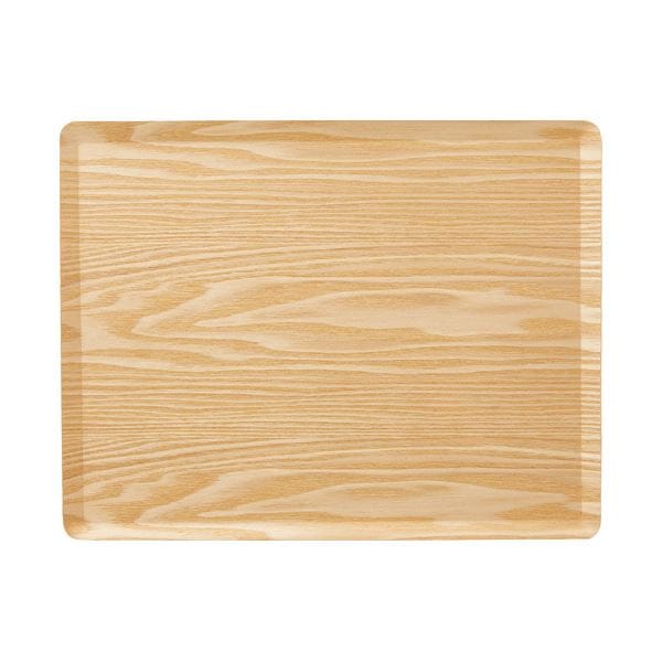 （まとめ） アサヒ興洋木製トレー ノンスリップ M NC22-02 1枚 [x3セット]