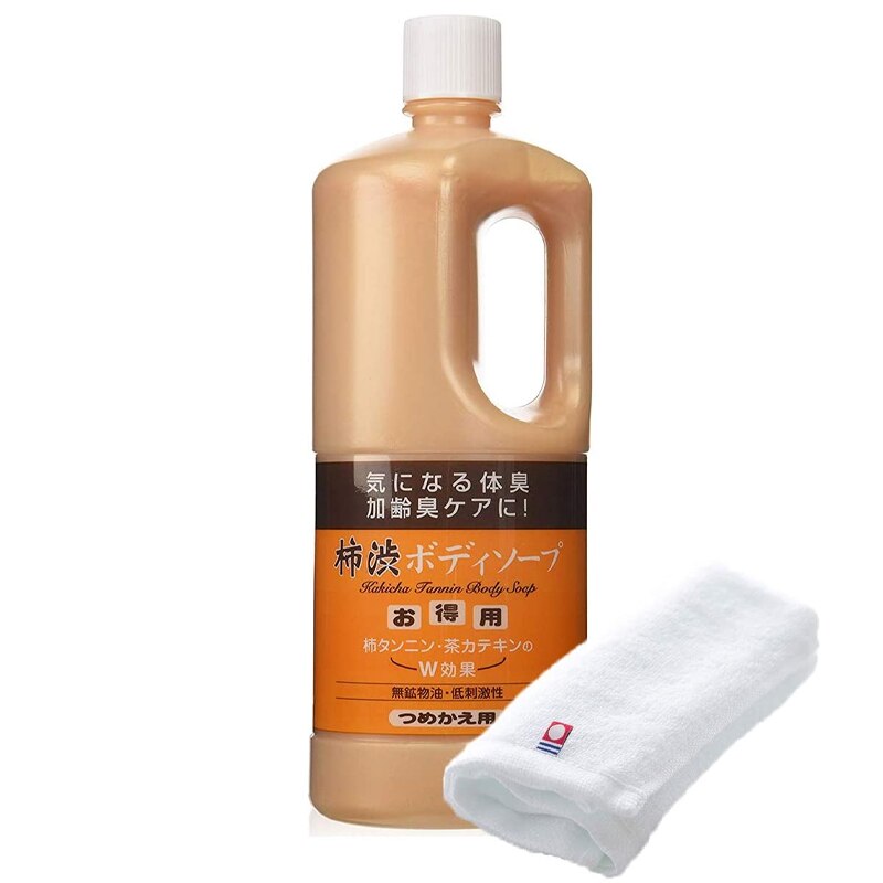 正規販売代理店 定価より10%OFF 柿渋ボディーソープ 詰め替え用 9本 1000ml 柿渋 石鹸 ボディソープ 加齢臭 体臭 詰替え セット 旅美人