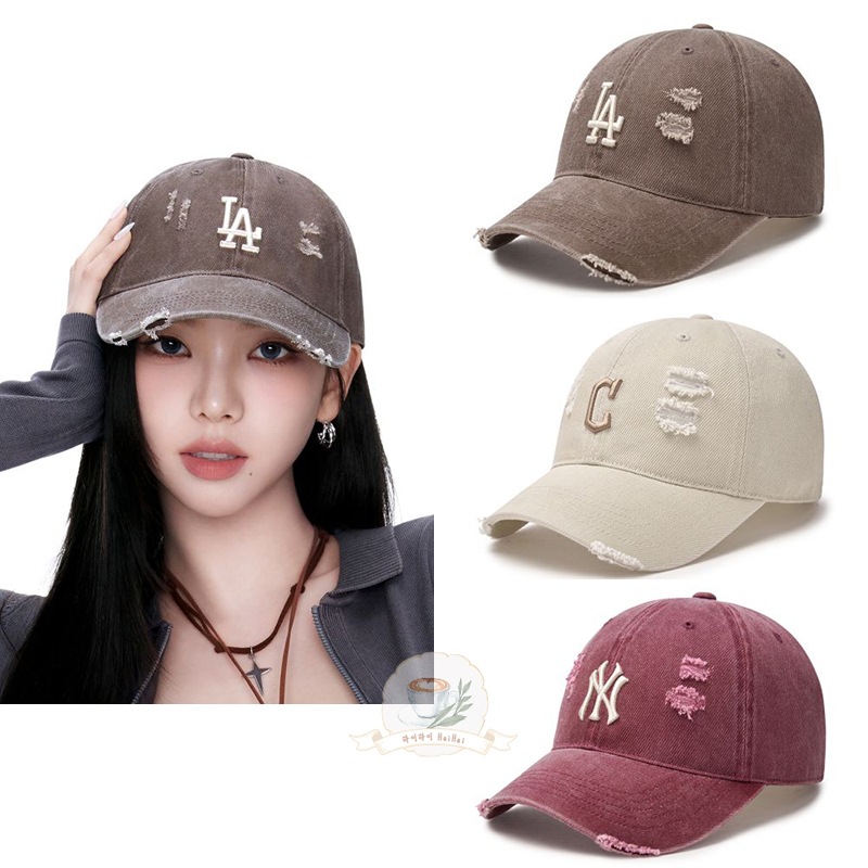 [AESPA カリナ着用］Damage Washing Unstruck Ball Cap