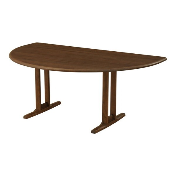 筑波産商 YUME2 180x110 半円 ダイニングテーブルT BR メーカー直送