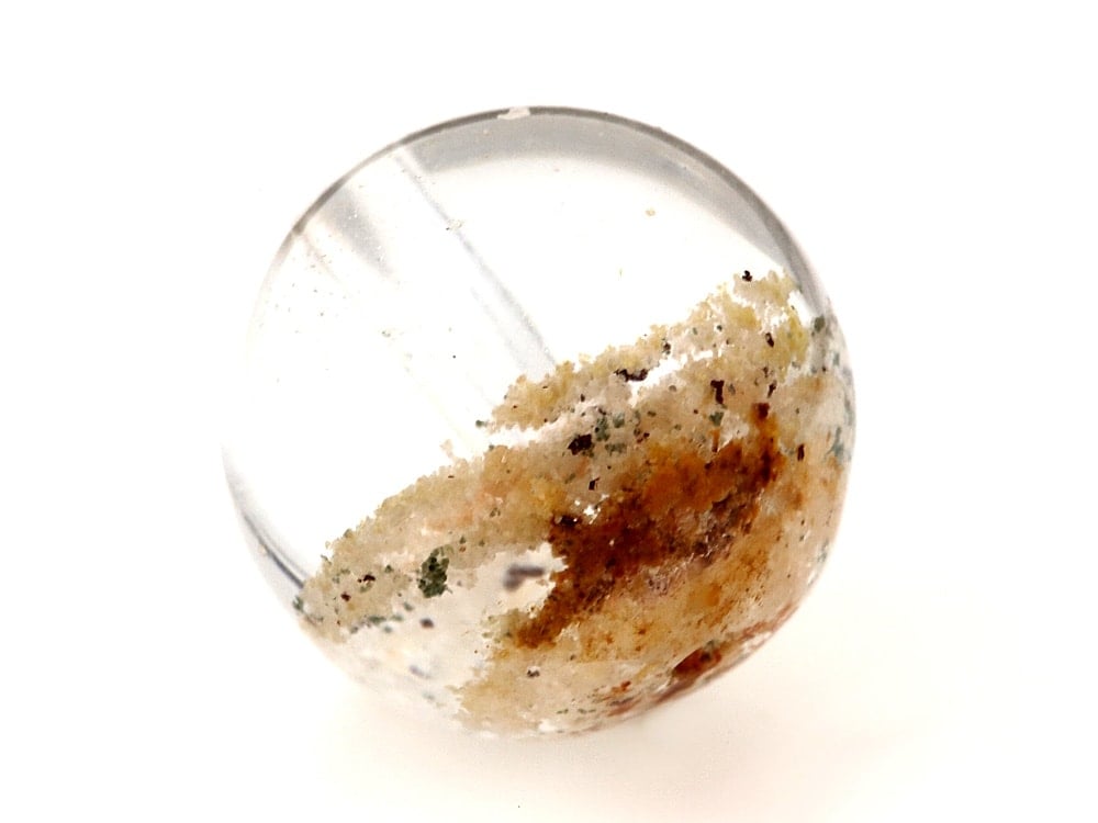 「1点もの 現品」 1粒売り ガーデンクォーツ 11mm パワーストーン バラ売り 天然石 パワーストーン ばら売り ビーズ 穴あき 1玉売り アクセサリー パーツ ハンドメイド アクセ z482-e