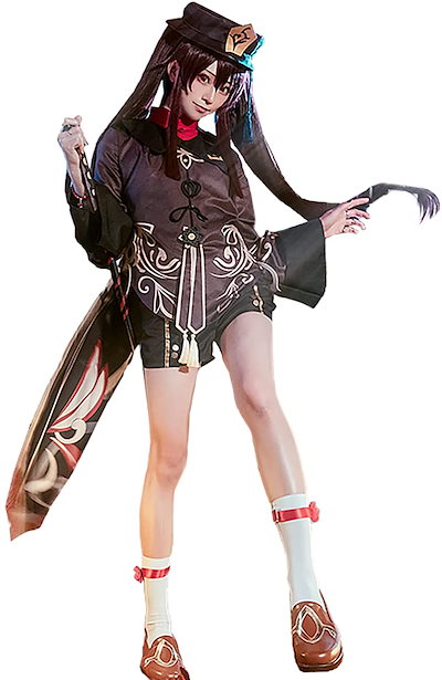 三分妄想 原神 コスプレ 胡桃 フータオ 衣装 リニューアルVer