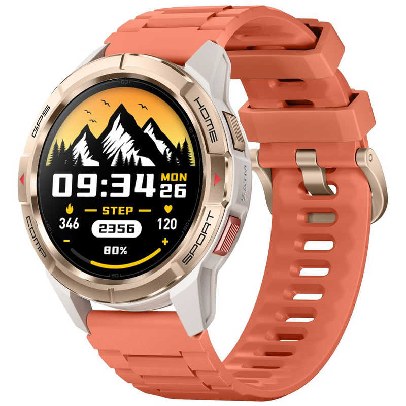 MIBRO　GS Active(ベゼル色ゴールド) 防水5ATM バッテリー最大20日間 GPS測位 (日本正規品)替えバンド付き　SP380010-C23