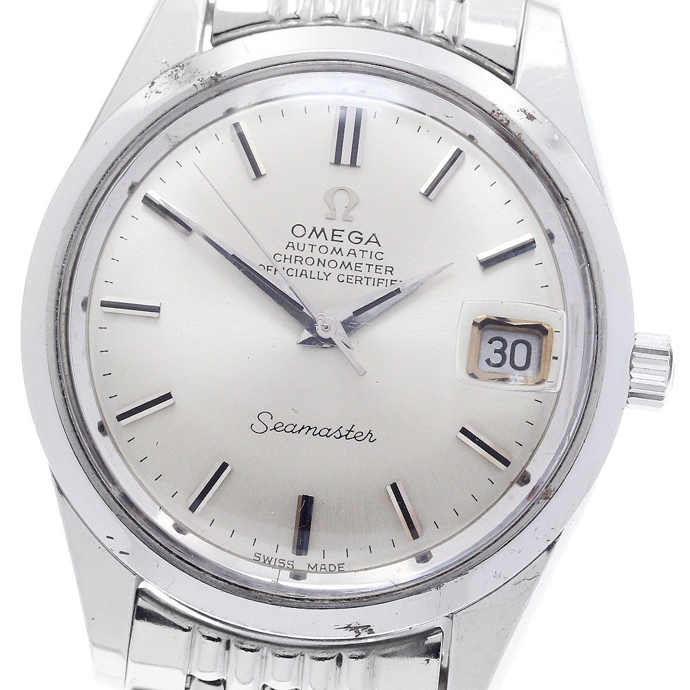 オメガ OMEGA 166.010/168.024 シーマスター デイト Cal.564 ライスブレスレット 自動巻き メンズ _892302【中古】