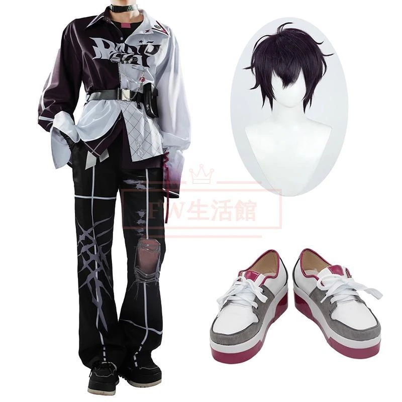 バーチャル YouTuber Vtuber 佐伯イッテツ コスプレ衣装 ウィッグ 靴 コスチューム 演出服 アニメ ゲーム ハロウィン