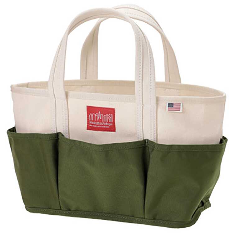 ピクニック アウティング トートバッグ M ナチュラル×オリーブ W42/29.5×H21×D15cm #MP1383DUCK-1052