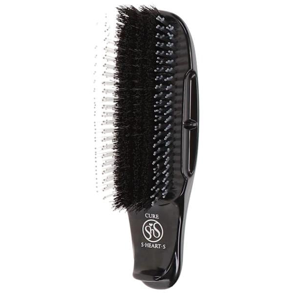 エスハートエス スカルプブラシ キュア ブラック 【プロ仕様】 【専用スタンド付き】 トリートメント専用ブラシ S HEART S