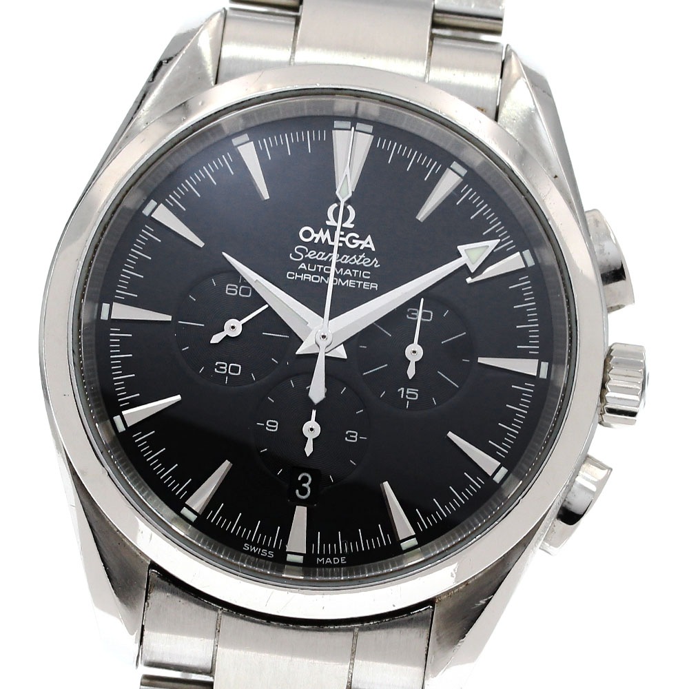 ベルト訳あり オメガ OMEGA 2512.50 シーマスター アクアテラ クロノグラフ 自動巻き メンズ _837389【中古】