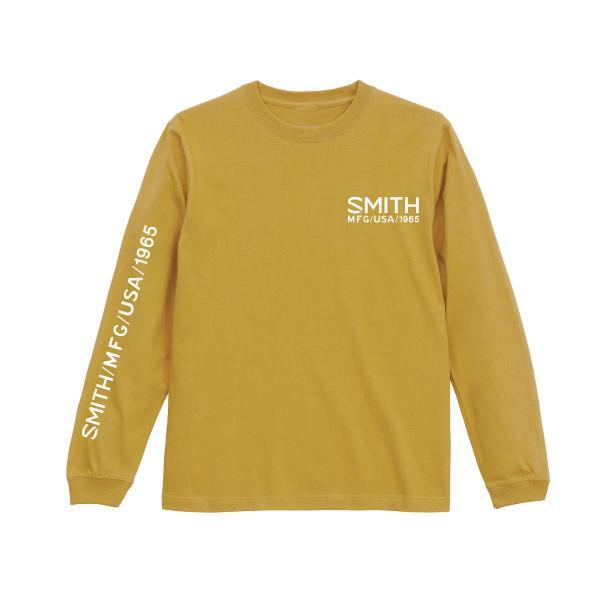 ISSUE ロングスリーブTシャツ イエロー万能リブ付きロンT メンズ カジュアル