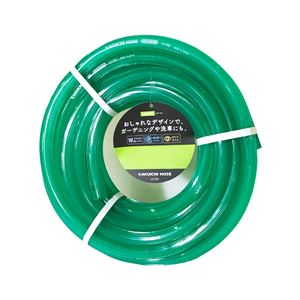 (6個セット) カクイチ ガーデン 20m巻 クリアーグリーン 内径15mm 外径20mm G115D ホース