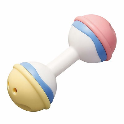 他サイト： トイローヤル ベビーダンベル (水で丸洗い可/がらがら) 無塗装 ネジ不使用 音が鳴る おもちゃ (握りやすい/軽量) 赤ちゃん パステルカラーの商品画像
