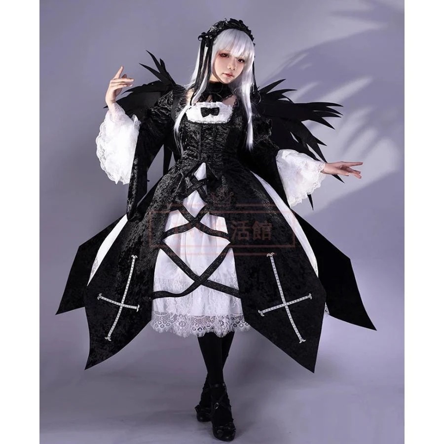 ローゼンメイデン 水銀燈 コスプレ衣装 コスチューム cosplay イベント 演出服 アニメ変装 仮装 ハロウィン
