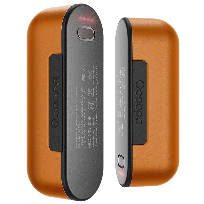 OCOOPA 充電式カイロ磁力ハンドウォーマー10000mAh 16時間の使用時間4階段温度調節可能10000mAh 1台2役携帯充電器 誕生日 贈り物 通勤 通学 電気あんか 寒さ対策 U
