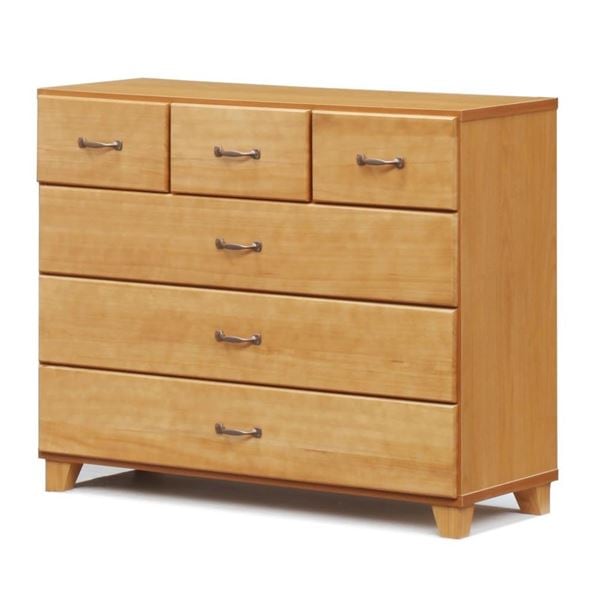 日本製 天然木 ローチェスト ４段 90cm幅 ナチュラル 完成品 チェスト タンス 衣類収納 引出し収納