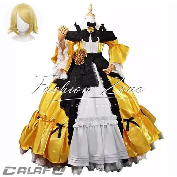鏡音リンレン 風 鏡音リン 悪ノ娘 周年シンフォニー コスプレ衣装 ウィッグ cosplay ハロウィン 演出服 変装