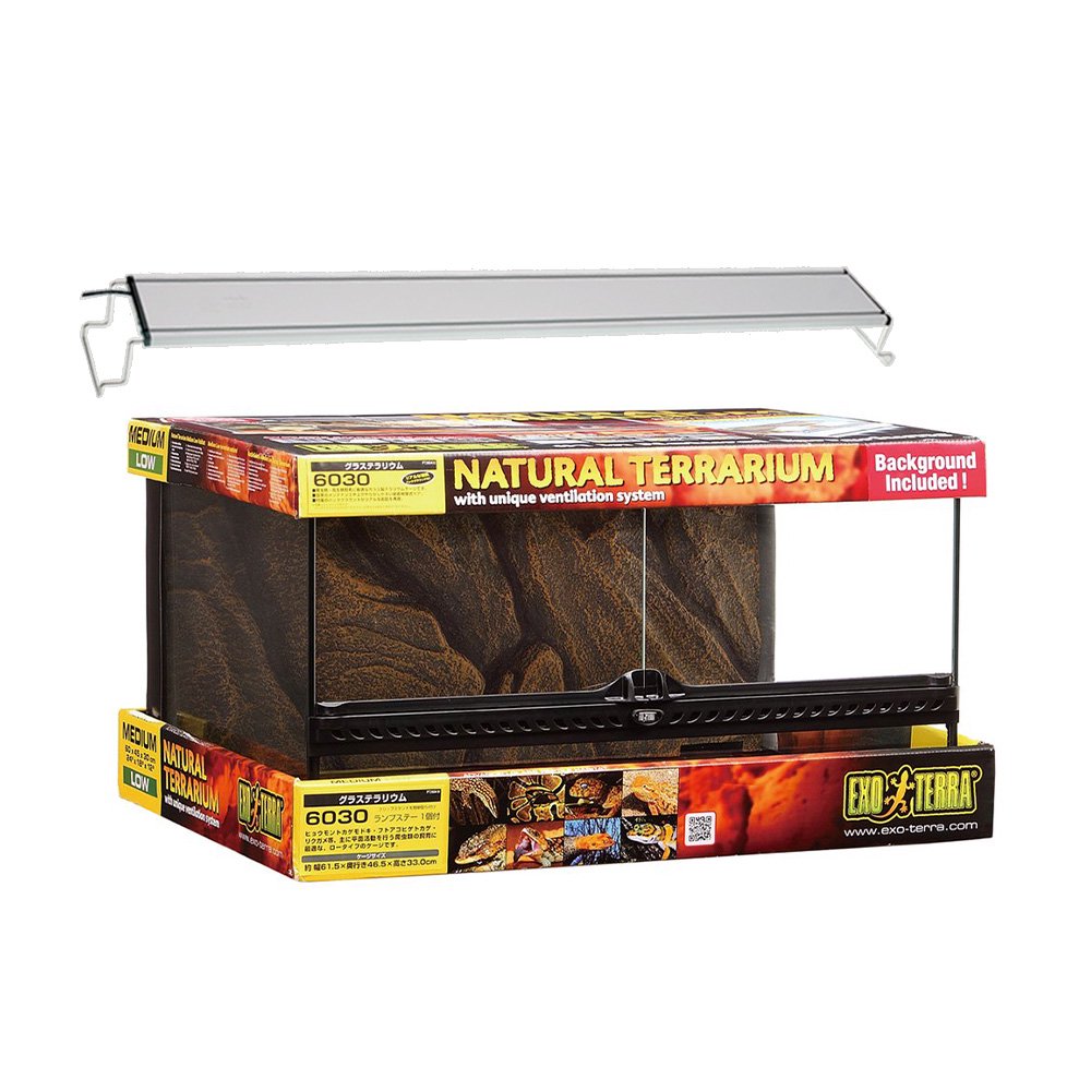 爬虫類ケージ　ＧＥＸ　エキゾテラ　グラステラリウム　６０３０　＋　アクロ　ＲＥＣＴＡＮＧＬＥ　ＬＥＤ　ＢＲＩＧＨＴ　６００　１８０サイズ　ＣＲＣ17―15―05―60―00