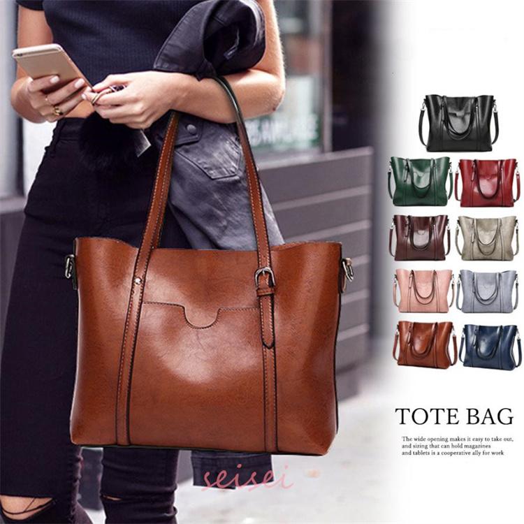 トートバッグ レディース ショルダーバッグ 斜めがけバッグ 大容量 ハンドバッグ 大人 女子 PUレザーかばん カジュアル 肩掛けかばん 通勤