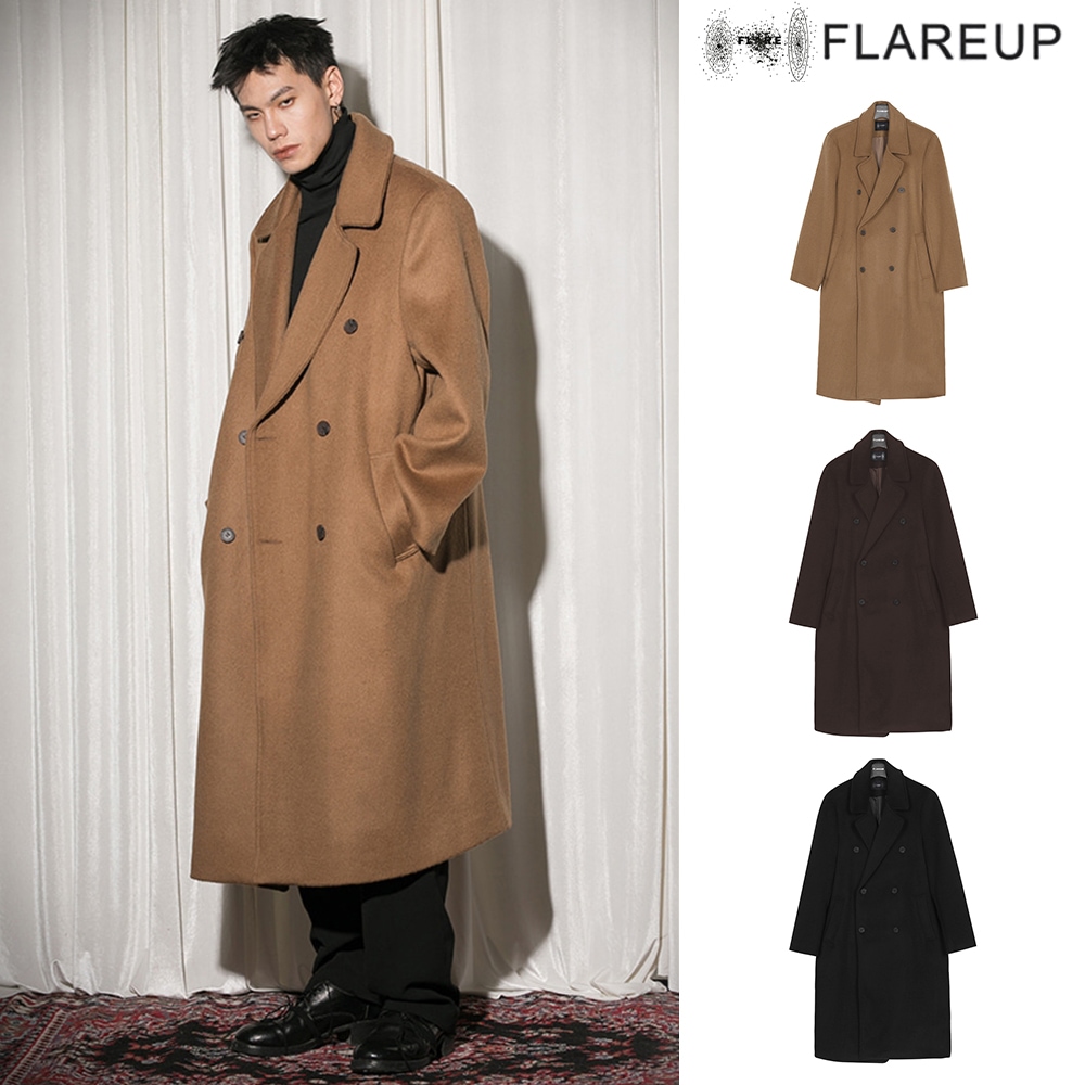 【FLAREUP】Oversized Wool Double Long Coat
