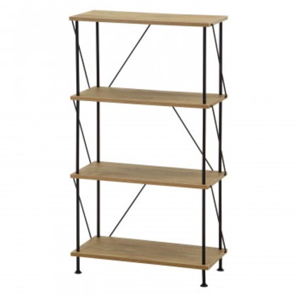 不二貿易 C/D:71889 EZBOツイストロック オープンラック4段 OAK NA