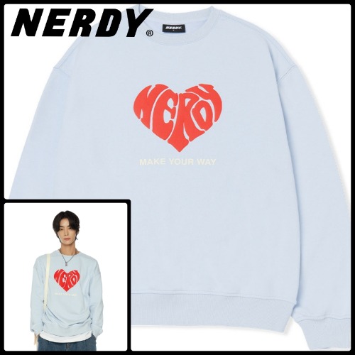 スフレスウェットシャツスカイブルー