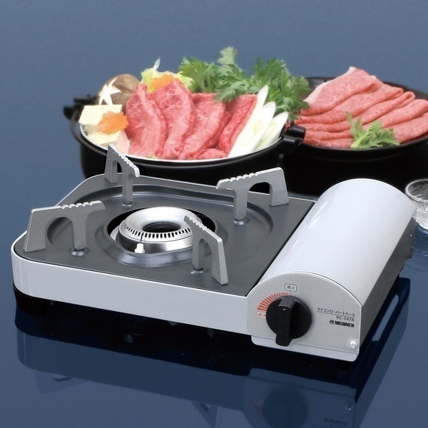 ガスコンロ 卓上 マイコンロ パートナーII 薄型 業務用 カセットコンロ 薄型コンロ カセットガスコンロ PSLPGマーク スリム コンロ 卓上ガスコンロ マグネット着脱式 ヒートパネル搭載