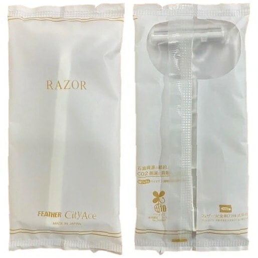 カミソリ2枚刃　フェザーシティエース-2　袋入　500本入【取り寄せ商品・即納不可】
