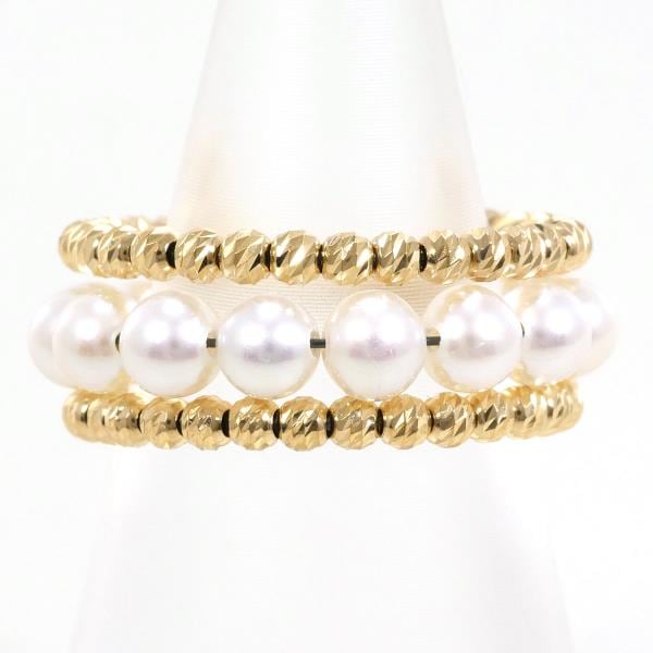 K18 18金 YG リング 指輪 4.5号 パール(真珠) 約3.5mm ジュエリー 中古