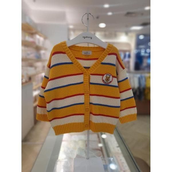 セーブゾーン03 ディズニー プー ストライプ カーディガン AQ79R121402A (S45015878)