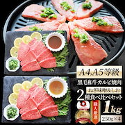 価値重視|肉・肉加工品|A4,A5等級 特選 黒毛和牛 カルビ焼肉 ねぎまみれ 味噌ダレ&塩ダレ 1kg(250g×各2) 食べ比べ 牛肉 肉 お中元 ギフト 食品 お祝い 霜降り 黒毛