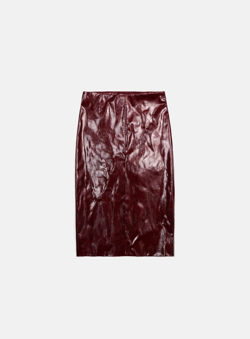 【BADBLOOD】 JIMMY LEATHER MIDI SKIRT : RED