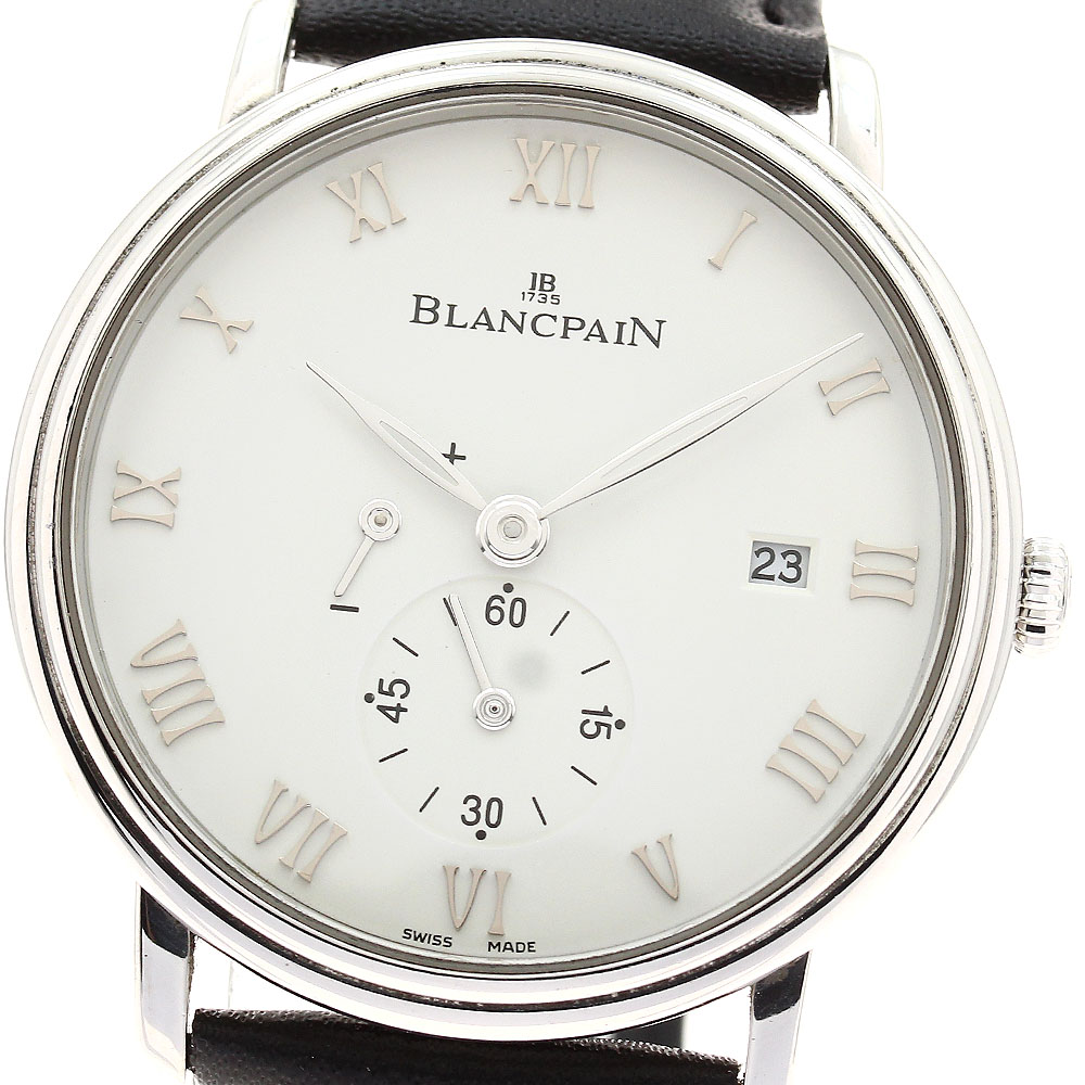 ブランパン Blancpain 6606-1127-55B ヴィルレ ウルトラプレート デイト 手巻き メンズ _888245【中古】 304,875円