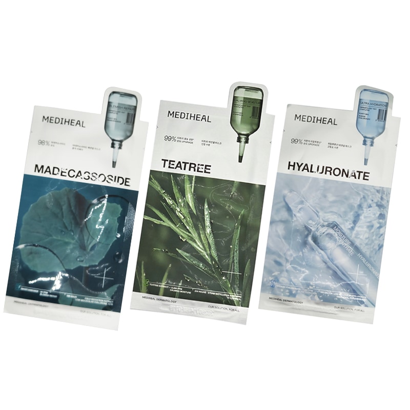 エッセンシャルマスク 水分陳情 10枚入り 3種 計30枚 (ティーツリー / マデカソサイド / ヒアルロン酸)