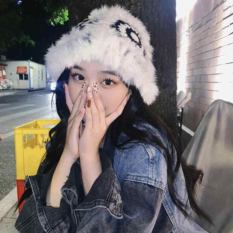 ニット帽 レディース 大人 子供 秋冬 ファー つばなし 小顔効果 かわいい 中国 獅子舞 黒 カーキ 青 フリーサイズ プレゼント 4,672円