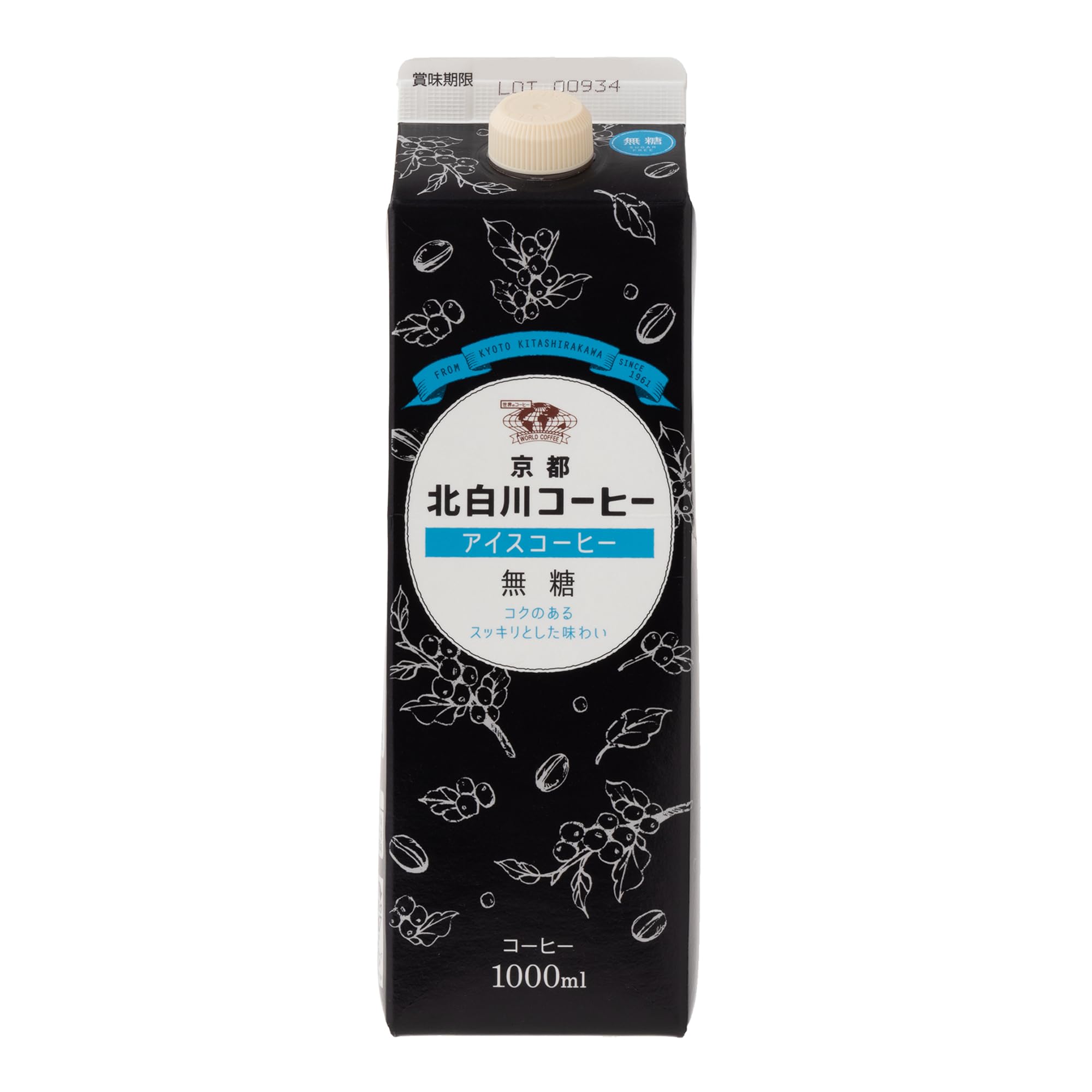 ＷＯＲＬＤ ＣＯＦＦＥＥ 京都 北白川コーヒー アイスコーヒー 無糖 1000ml×12本入
