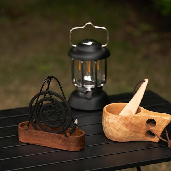 コイルホルダー コイルスタンド 木製コイルラック ホームデコレーション 家庭用香炉ホルダー 木製 ホテル ベッドルーム リビングルーム 中庭