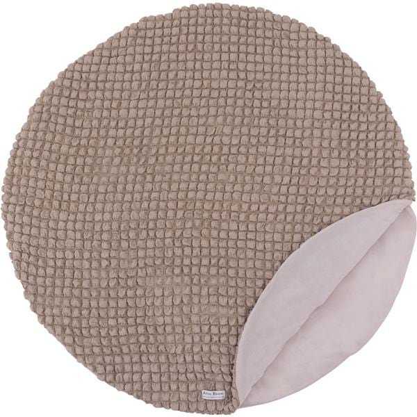 冷感 ラウンド サンドクッション 約 幅100×奥行100cmグレー 接触冷感 クッション ブランケット 生活雑貨 日用雑貨