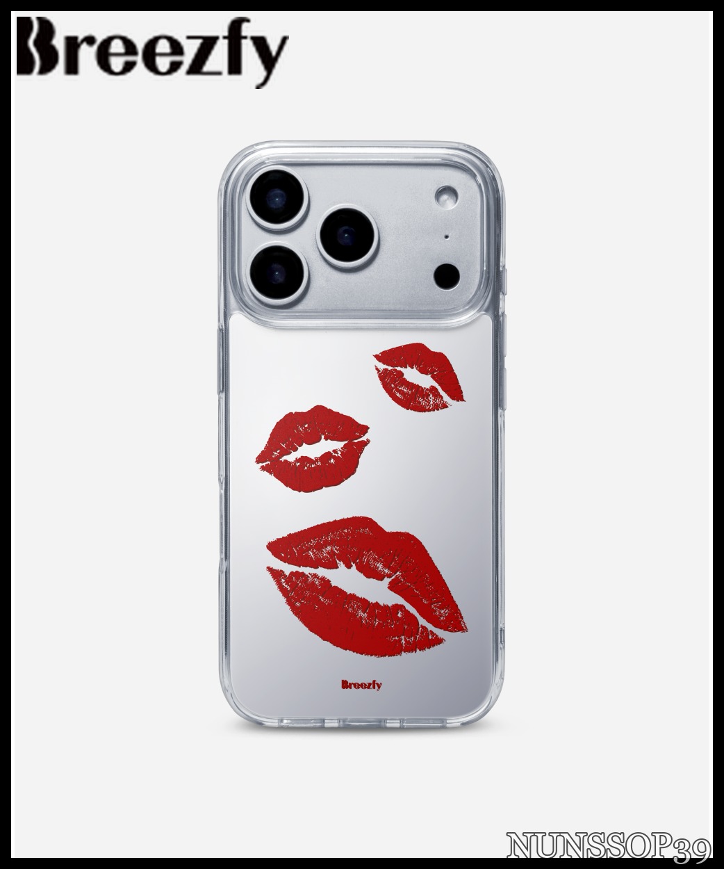 Breezfy KISS - iPhone - Clear Frame