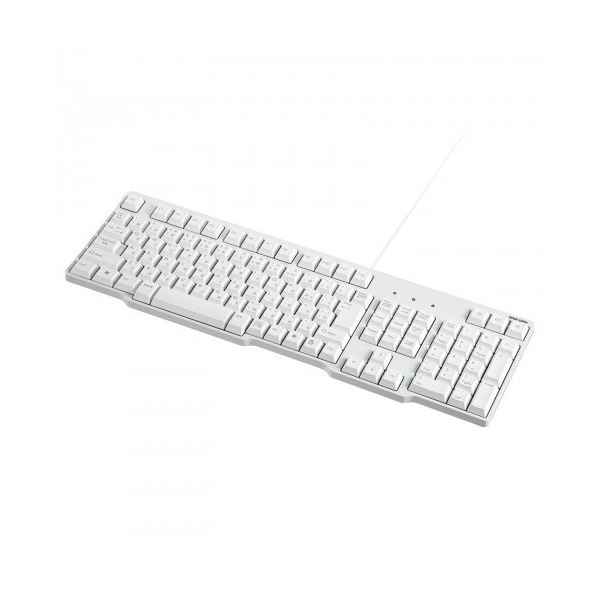 （まとめ） サンワサプライUSBキーボード ホワイト SKB-L1UN 1台 (×3セット)