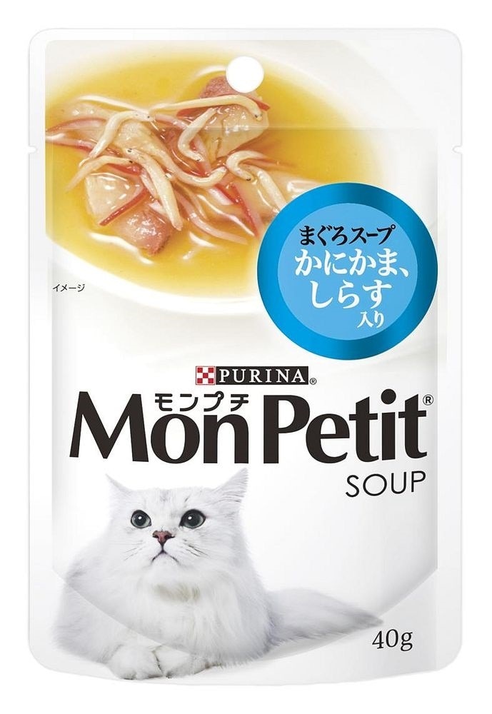 （まとめ買い）モンプチパウチ スープメニューまぐろかにかましらす入り 40g 猫用 キャットフード [x48]