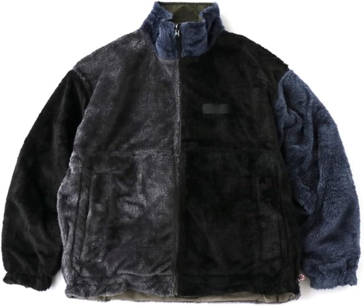 フリースジャケット リバーシブル メンズ レディース アウター ボアジャケット ボアタスロン スタンドカラー G918640 ボア コート 防寒 秋 冬 キャンプ 10,842円