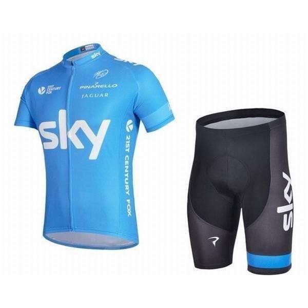 サイクルウェア 半袖 上下2点セット メンズ サイクリング裏ウエア 吸汗 速乾 ジャケット バイク バイク 運動 自転車ウェア ブルー