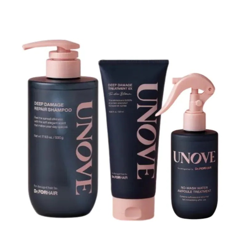 【正規品】【1+1+1 3本入】ノーウォッシュウォーターアンプルトリートメント200ml +ディープダメージリペアシャンプー500ml +ディープダメージトリートメントEX 320ml