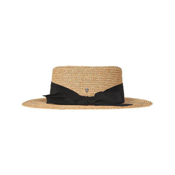 26SS 女性 ドゥラニ ブレード ボーター ラフィアハット ナチュラルブラック HAT52346 NATURALBLACK