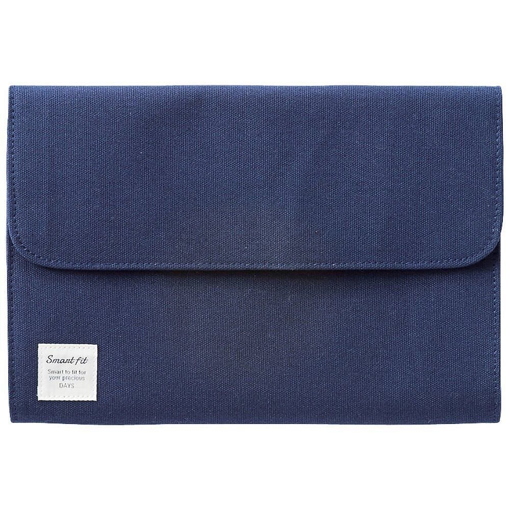 （まとめ買い）アコーディオンポーチ L ネイビー A-7702-11 [x3]