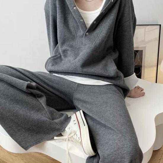 取寄スウェット ルームウェア パジャマ 部屋着 パーカー フーディ パンツ ズボン プルオーバー レディース 秋 冬 長袖 2点セット 上下 カジュアル 可愛い きれいめ おしゃれ ウエストゴム 暖か 6,189円