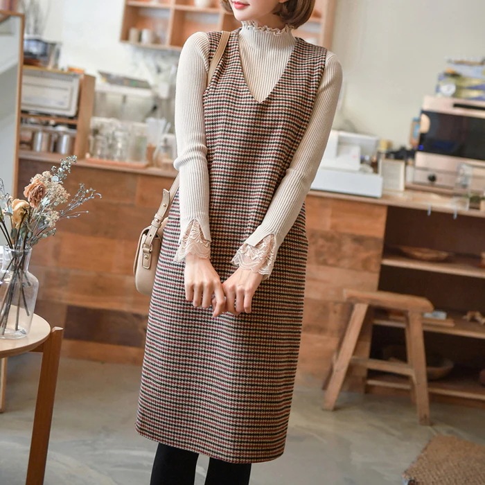 ワンピース 春 レディース ジャンパースカート Vネック コンビネゾン サロペットスカート オールイ 5,038円